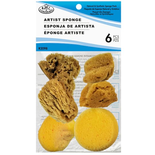 12 Packs: 6 ct. (72 total) Royal & Langnickel® Natural & Synthetic Artist Sponges